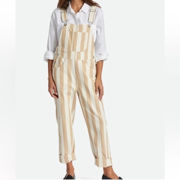 Brixton Striped Overalls - Picture 2 of 8